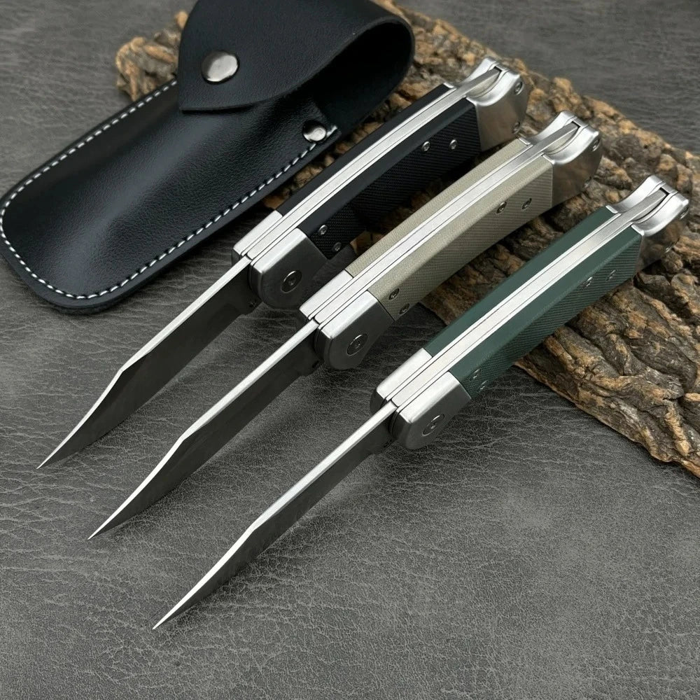 High-quality Folding Knife Featuring A D2 Blade and G10 Handle, Ideal for Adventure, Everyday Cutting, Rescue, and Mountaineering. A Portable Outdoor Jungle Knife Perfect As A Gift
