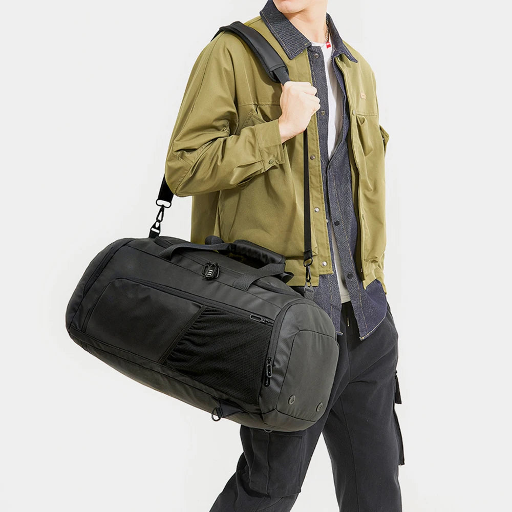 NINGKIN Gym Duffle Bag Waterproof Sports Duffel Bags Travel Weekender Bag for Men Women Overnight Sports Duffel Bags Dry Wet Separation