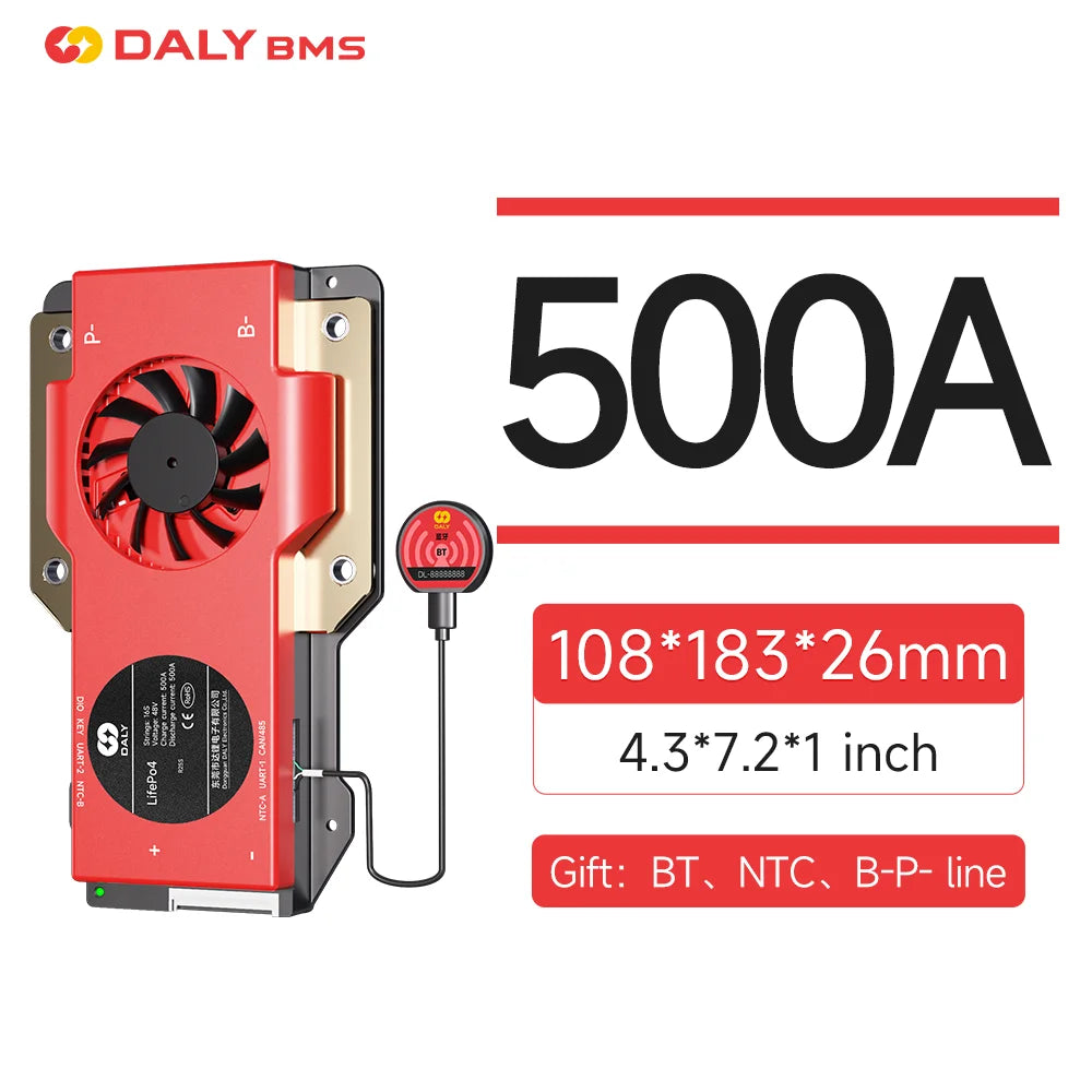 Daly BMS 4S lifepo4 12V 8S 24V BMS 16S 48V lifepo4 40A 60A 100A 150A 200A 250A 300A 400A 500A RS485 CAN for Victron Deye Pylon