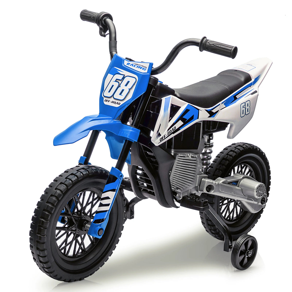 HiMiss Kids Electric Dirt Bike With Training Wheels Motorcycle