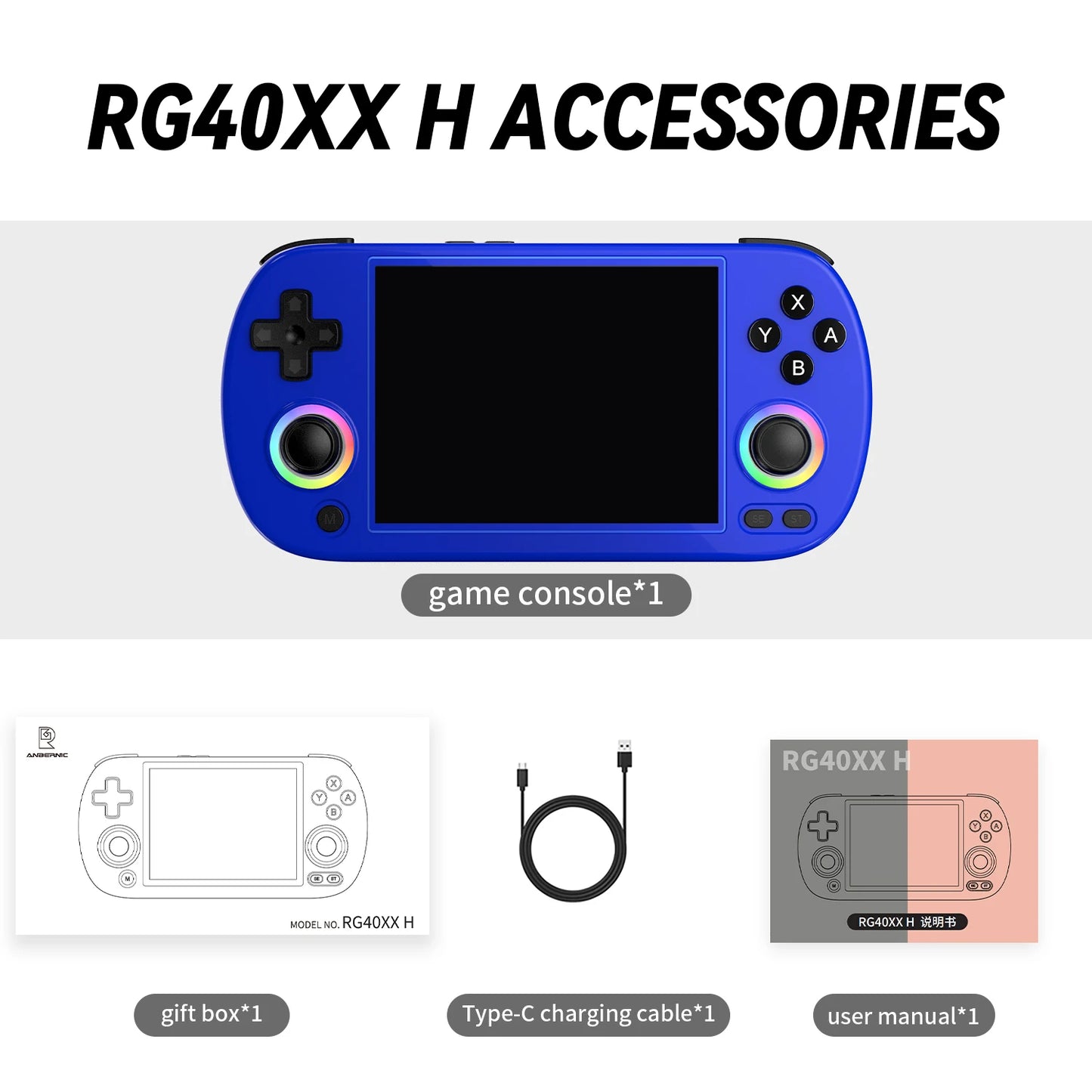 Anbernic Rg40xx Ultra-Thin Linux Retro Handheld Emulator