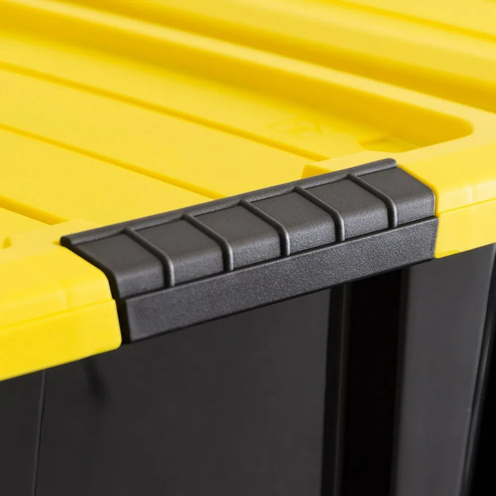Stackable Plastic Storage Containers With Lids For Home Organization Essentials
