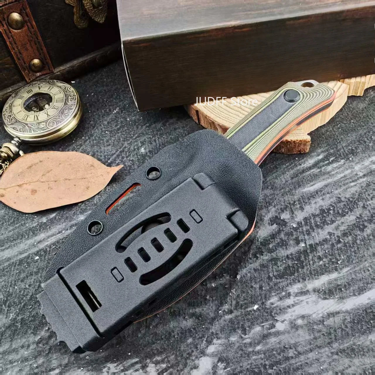 Outdoor Camping Picnic BM 15017 Fixed Knife Multifunctional Wilderness Hiking Jungle Adventure Trekking High Hardness Straight Knives Portable Cutter G10/ Wood Handle