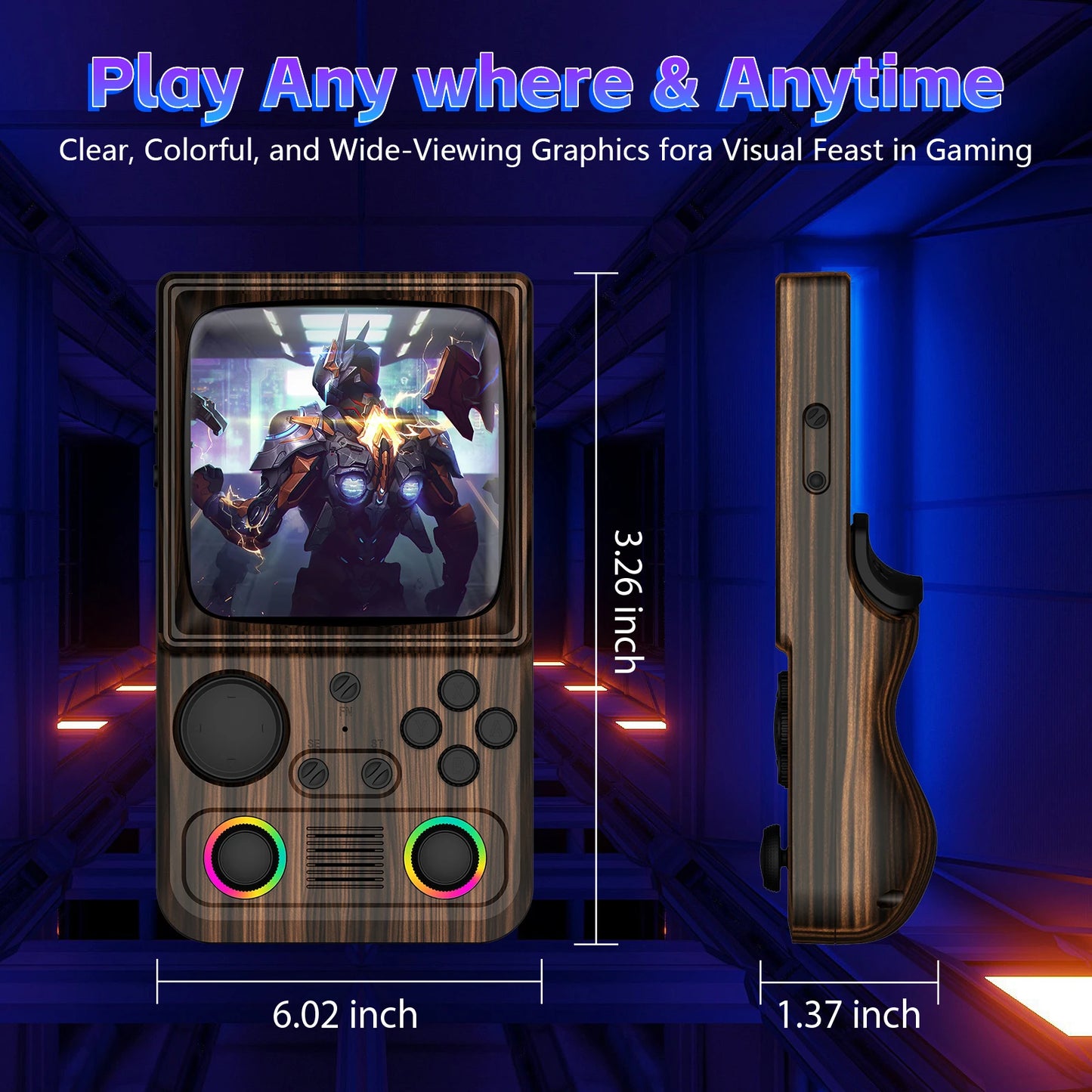 AISLPC R36T MAX Handheld Game Console 22000+Games EmuEMEC System 4.0'' Screen 5G WiFi Portable Pocket Video Player Ship From US
