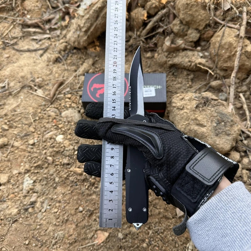 Troo Series Combat Technology Knife Black D2 Blade Self-defense camping Pocket Knives Small/Large A07 EDC Tools