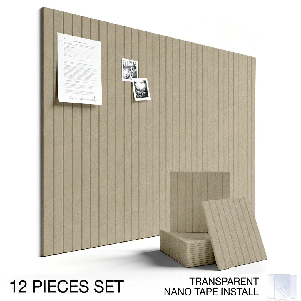 6/12PCS Felt Wall Panel Stickers Decorative Bulletin Board for Photo Display Living Room Bedroom TV Background Wall Home Decor School Decor