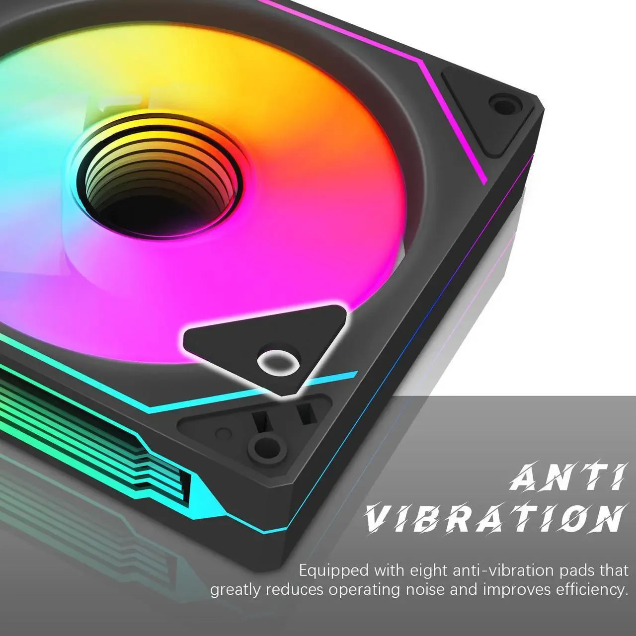 RGB Fans:6 pack 120mm PWM ARGB Case Fan with Fan Hub and Remote,Speed Control,PWM Control Fan for Computer Case