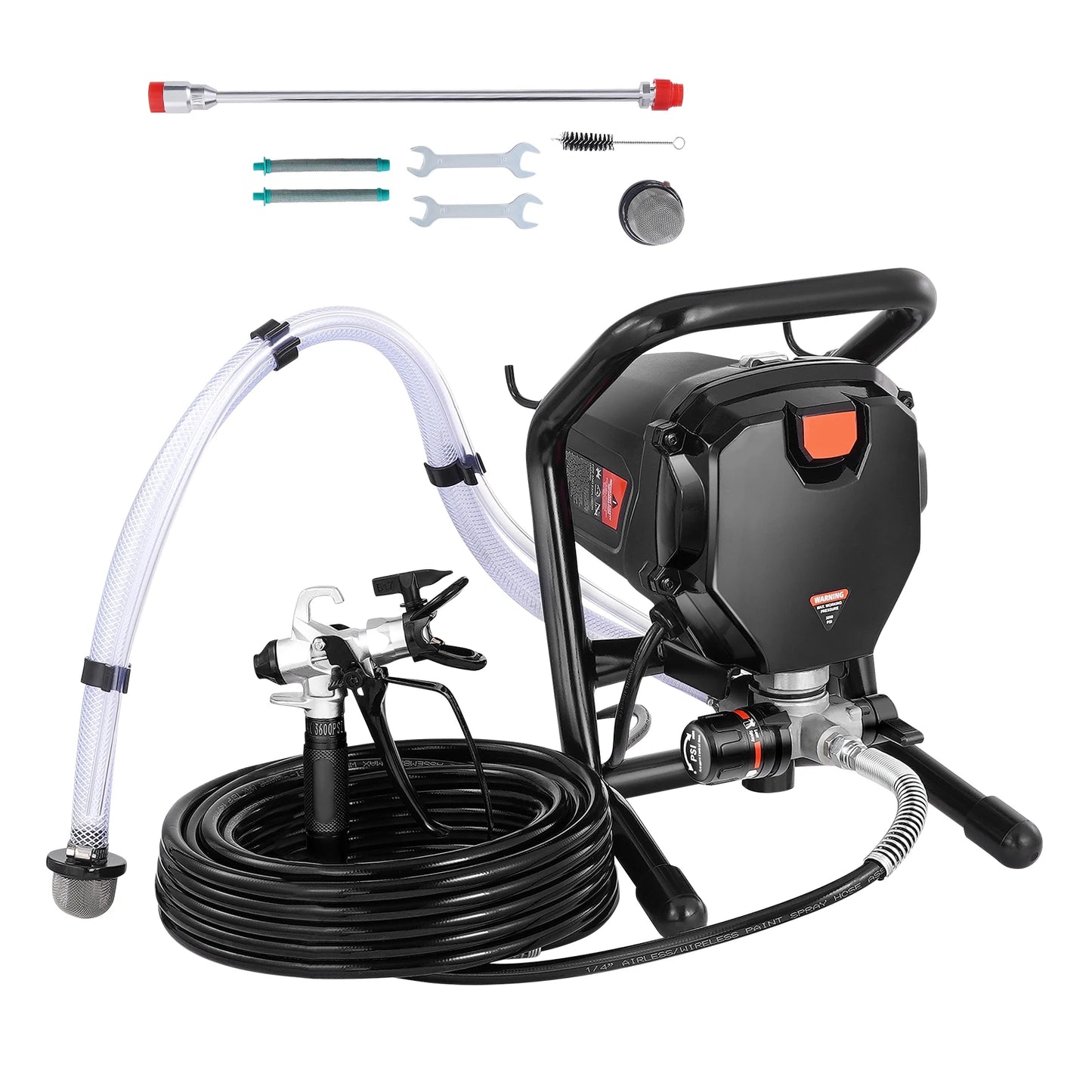 SucceBuy 750W 950W Airless Paint Sprayer 3000PSI High Efficiency Electric Airless Sprayer Handheld Paint Sprayers Home Interior
