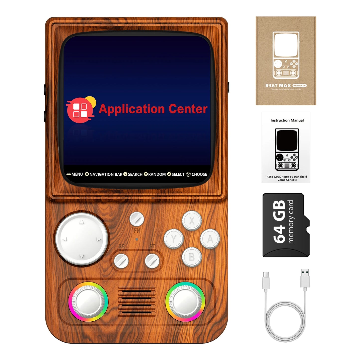 AISLPC R36T MAX Handheld Game Console 22000+Games EmuEMEC System 4.0'' Screen 5G WiFi Portable Pocket Video Player Ship From US