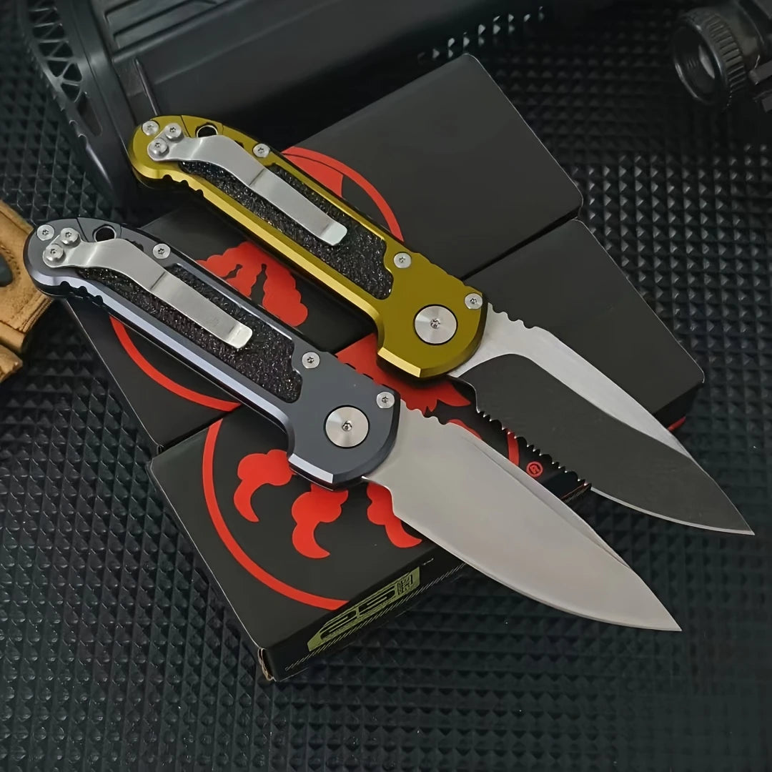 LUDT Gen III Quick-Open Folding Knife Jungle Adventure Tool EDC Outdoor Camping Fishing Cutting Knife Gift for Men