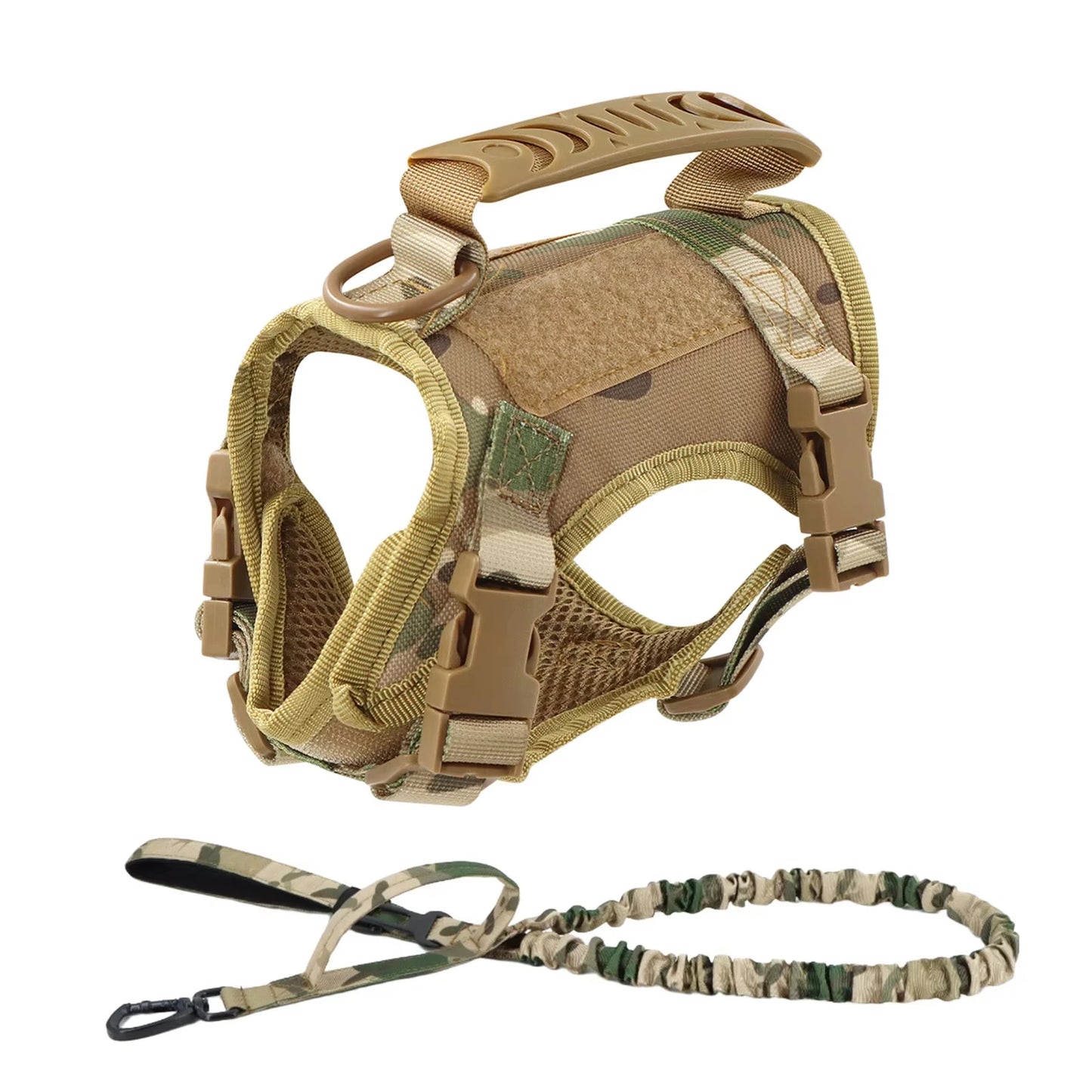 Adjustable Nylon Tactical Harness Leash Set For Cats And Small Dogs
