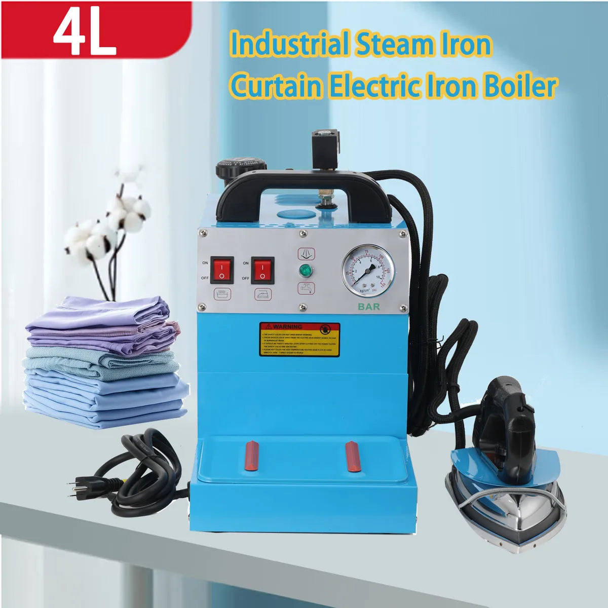 Household Industrial Dual-use Electric Iron Machine Small Steam Iron Machine Electric Heating Steam Boiler Iron Clothing Curtain