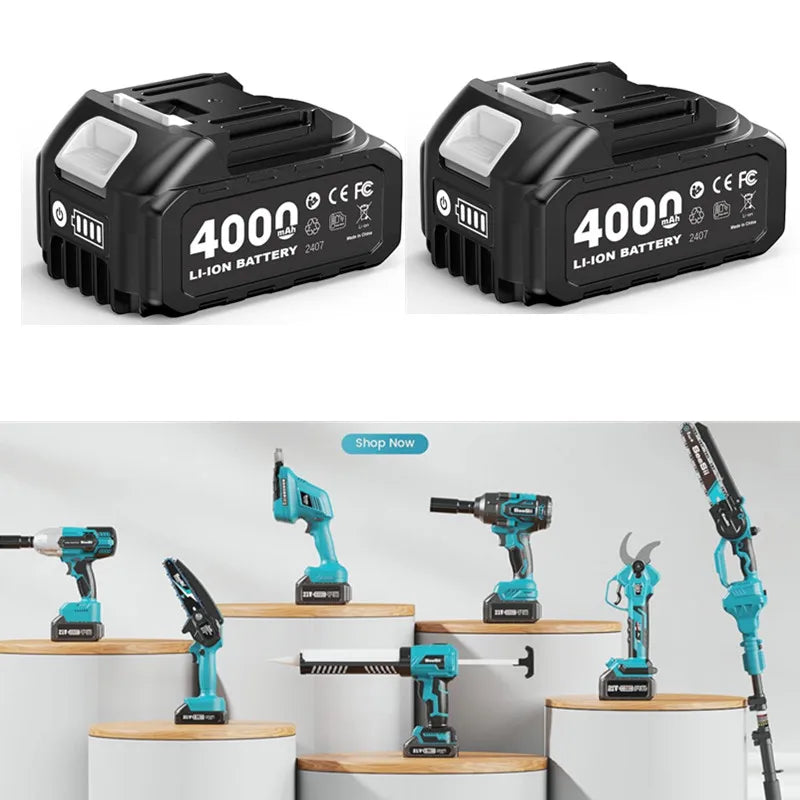 Rechargeable Lithium Battery 4.0Ah For Makita 21V Power Tool Cordless Saw Drill Grinder Blower Wrench Replacement Li-ion Battery