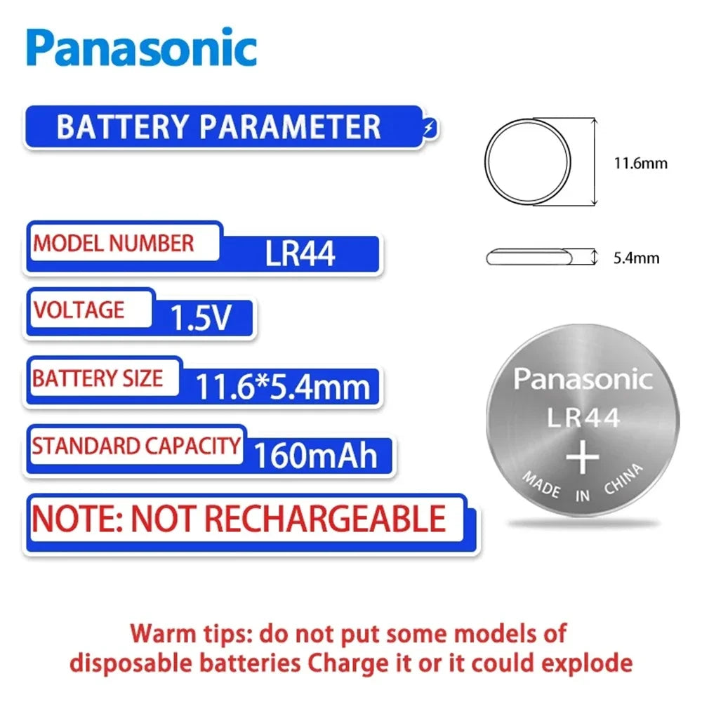 Panasonic 10 To 100pcs Alkaline Button Cell Battery