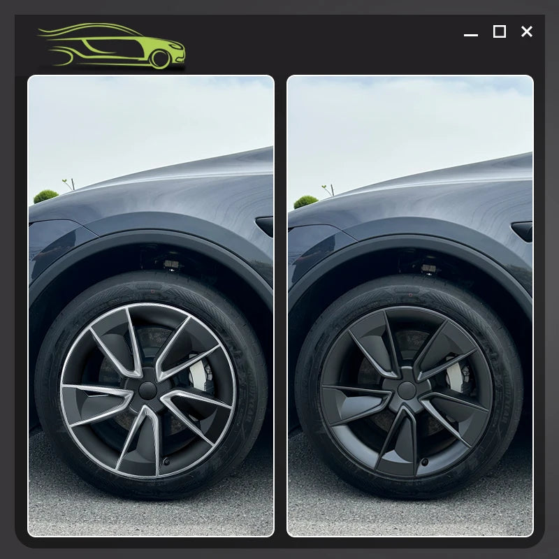 MOTENIO Tesla Model Y Turbine Wheel Cap Set For Hubs