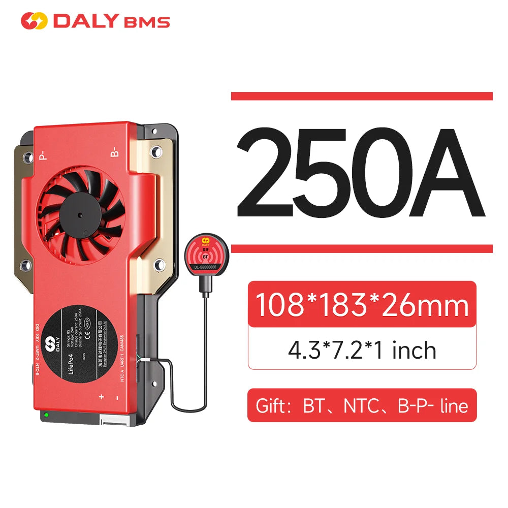 Daly BMS 4S lifepo4 12V 8S 24V BMS 16S 48V lifepo4 40A 60A 100A 150A 200A 250A 300A 400A 500A RS485 CAN for Victron Deye Pylon