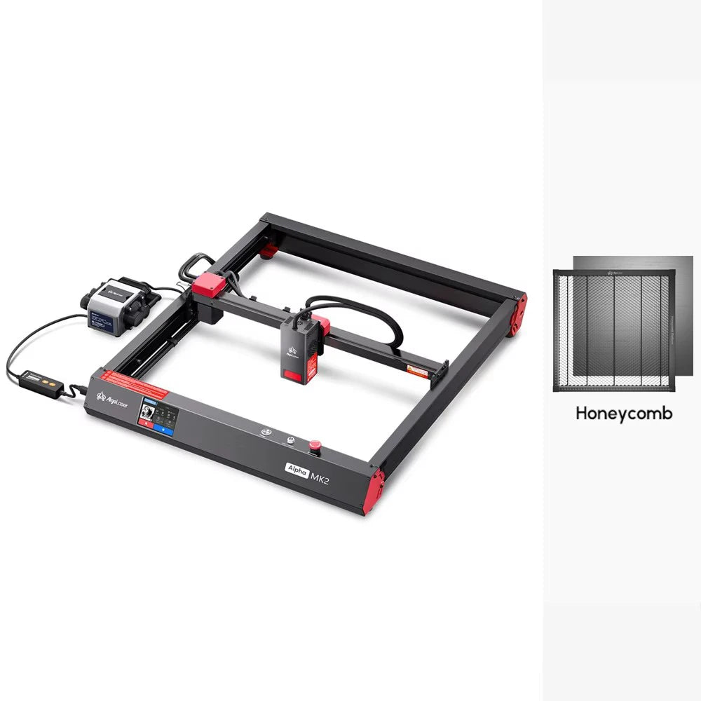 AlgoLaser Alpha MK2 Laser Engraver 20W Powerful Laser Engraving Cutter Machine for Business, 3.5” Touch Screen Offline Control