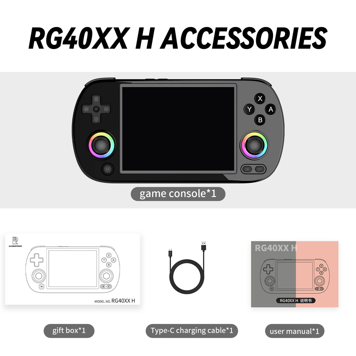 Anbernic Rg40xx Ultra-Thin Linux Retro Handheld Emulator