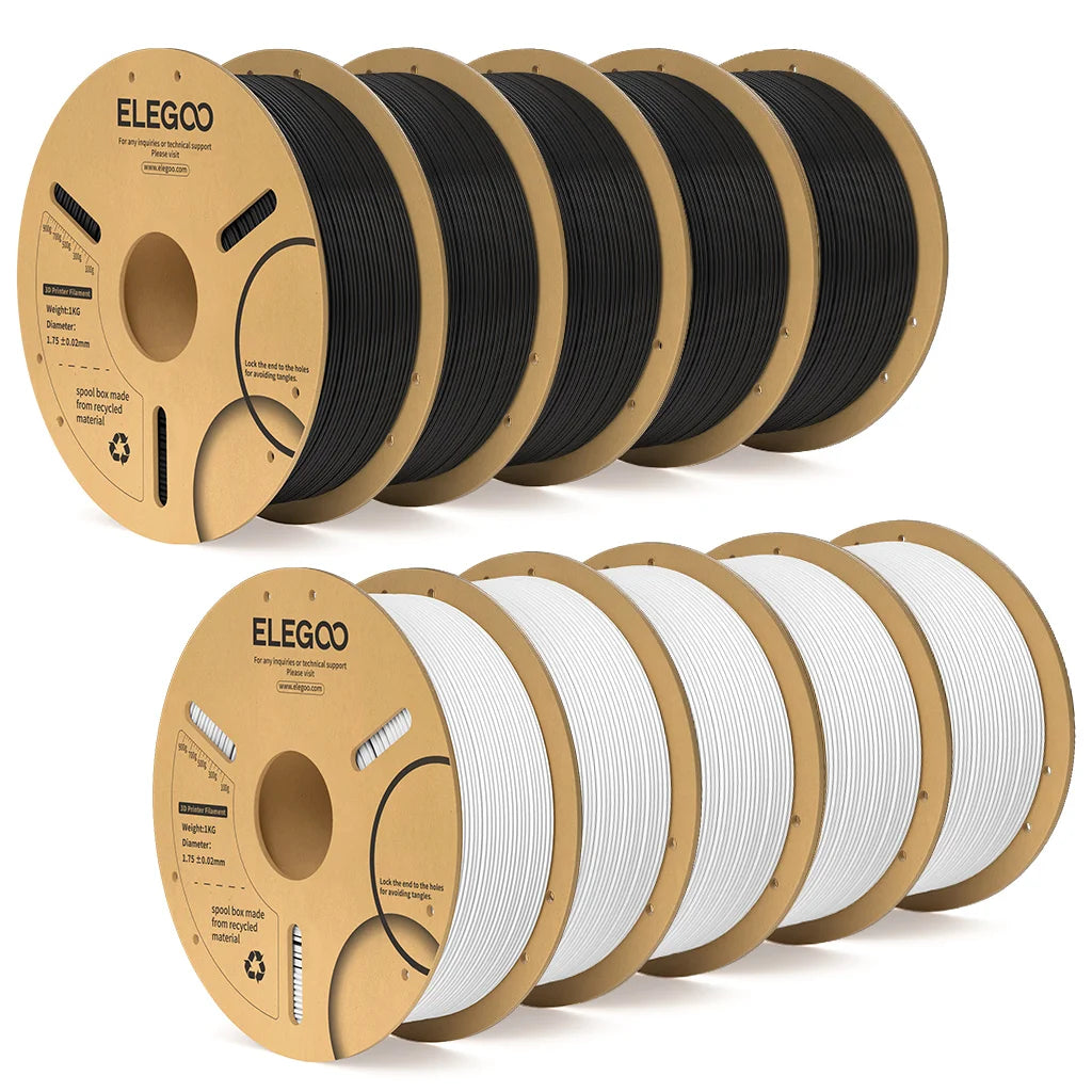 ELEGOO 4KG/5KG/10KG PLA+ Filament 1.75mm 3D PLA for FDM Printer