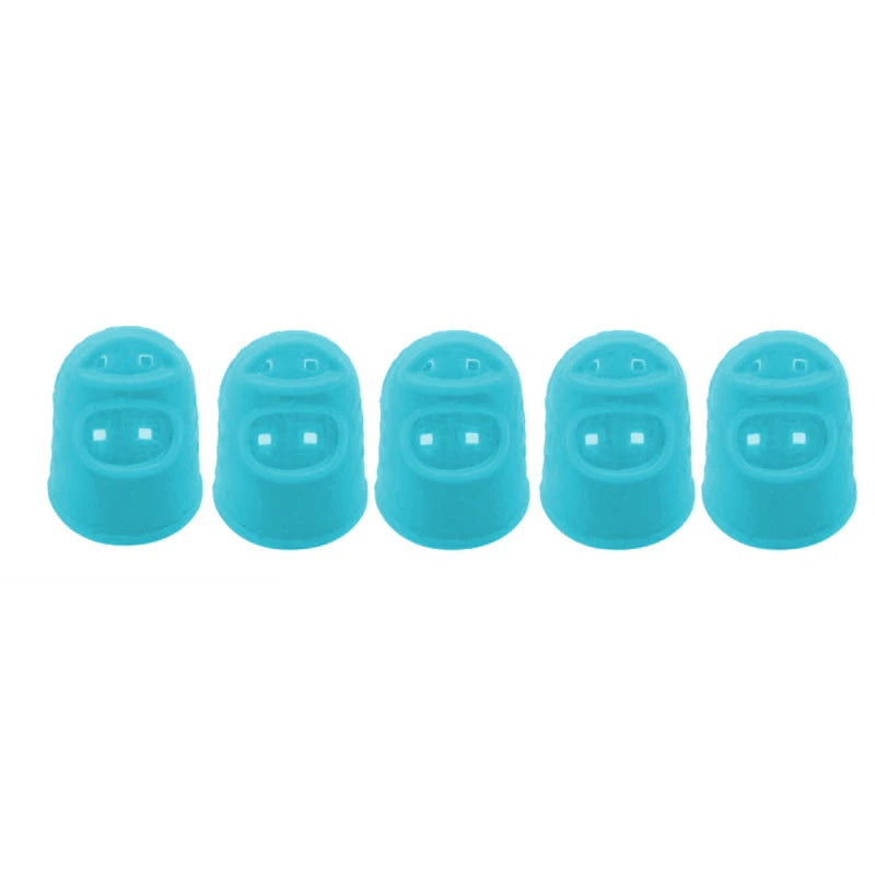 5pcs/Lot Multifunctional Silicone Thimbles Hollowed Out Breathable Protective Finger Sleeve DIY Crafts Sewing Accessories