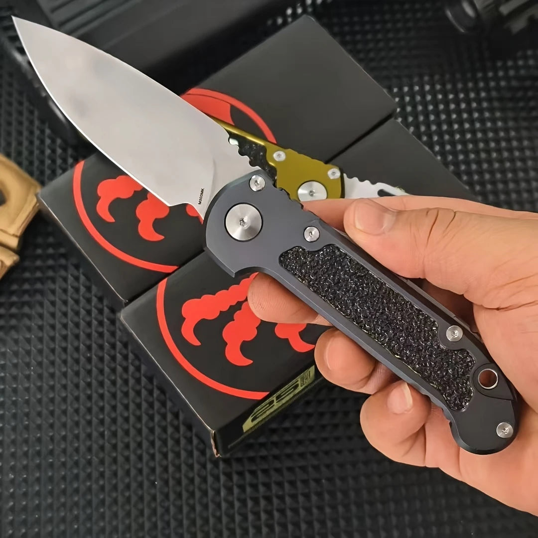 LUDT Gen III Quick-Open Folding Knife Jungle Adventure Tool EDC Outdoor Camping Fishing Cutting Knife Gift for Men