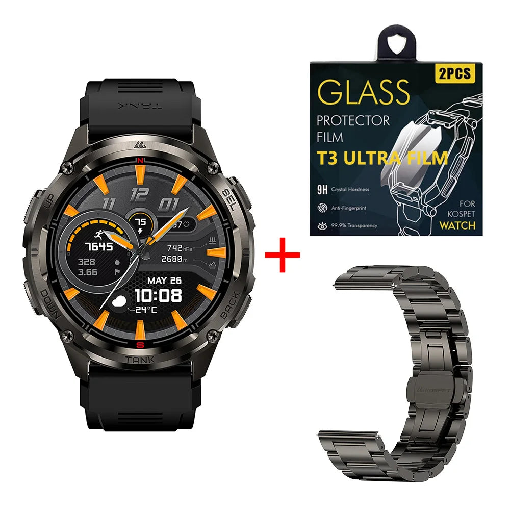 Kospet T3 Ultra GPS Smart Watch For Men With Altimeter