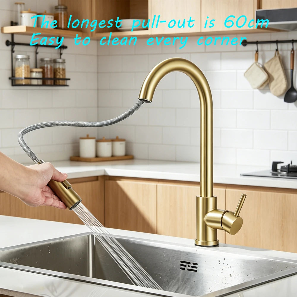 Fmhjfsid Intelligent Touch Kitchen Sink Faucet With 360 Rotation