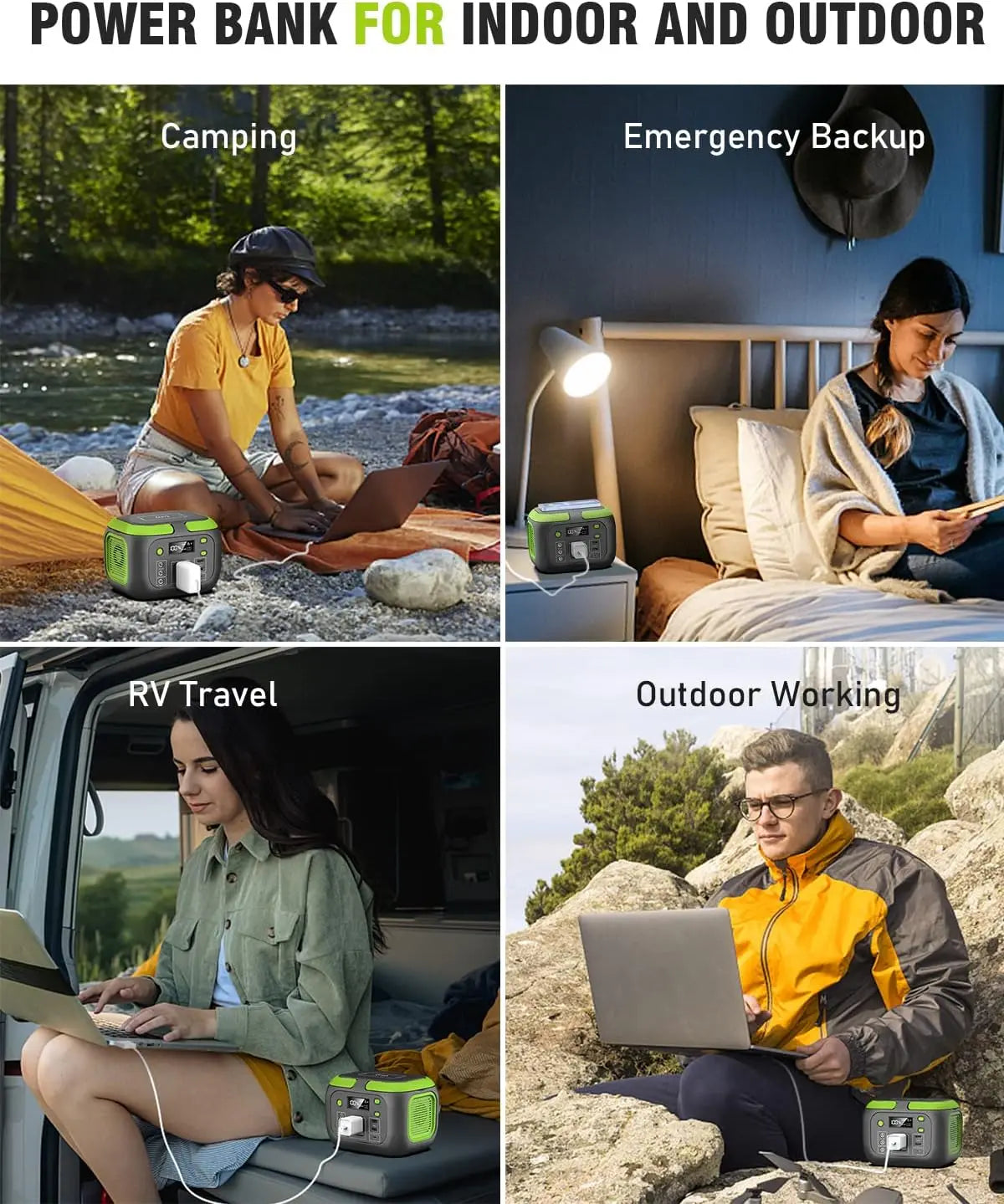 SinKeu Portable Power Station Solar Generator For Camping