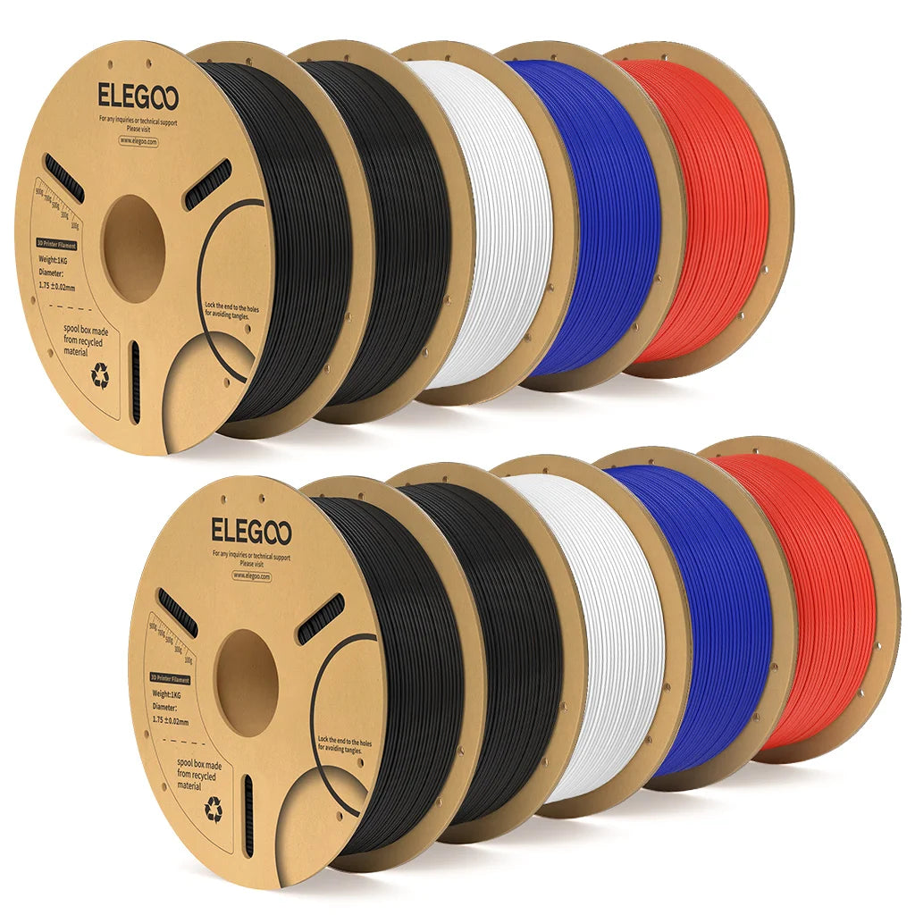 ELEGOO 4KG/5KG/10KG PLA+ Filament 1.75mm 3D PLA for FDM Printer