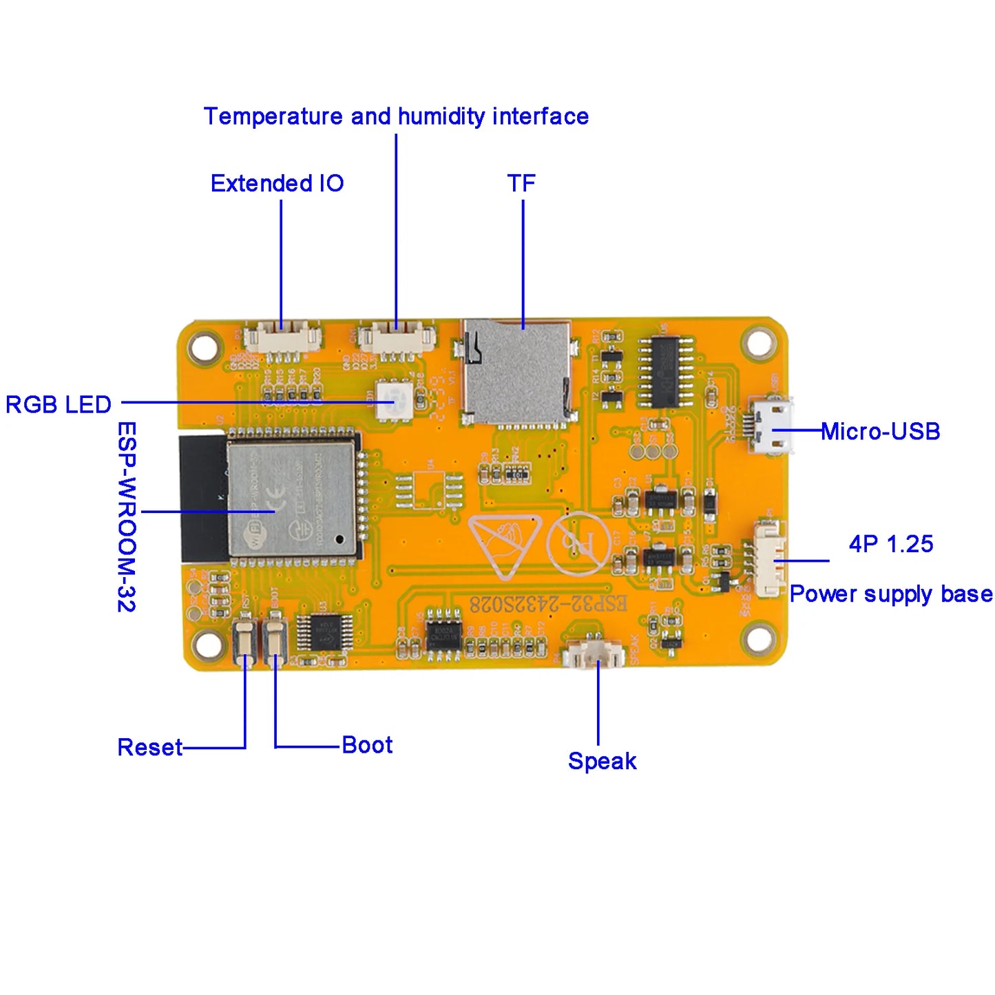 ESP32 2.8" Display Module ESP32-2432S028R WIFI+BT Dual-core LCD TFT 240X320 Resistive Touch Screen ILI9341 Driver for Arduino