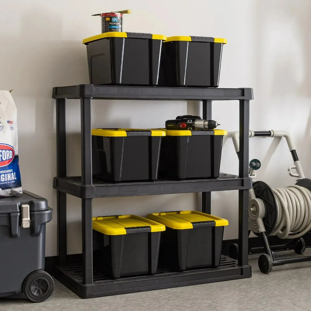 Stackable Plastic Storage Containers With Lids For Home Organization Essentials