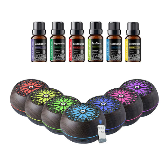 Oeny Floral Cool Mist Humidifier Aromatherapy Diffuser With Essential Oils