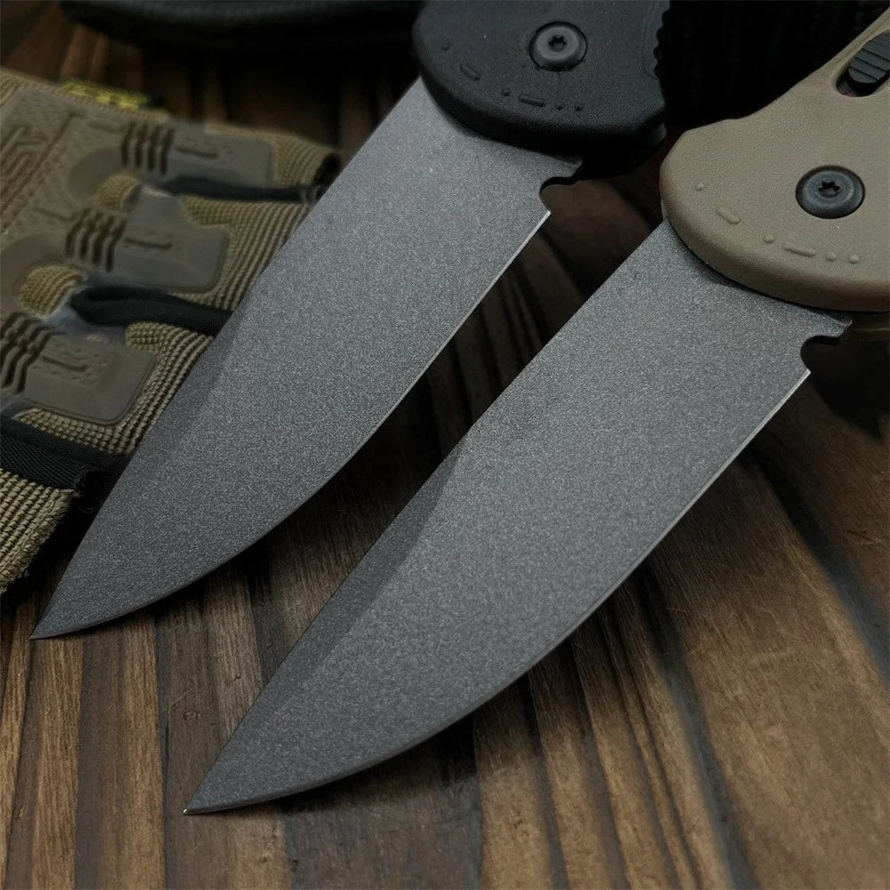 Portable Outdoor Pocket Knife D2 Blade Nylon Fiber Handle Camping Fruit Folding Knife EDC Jungle Hiking Adventure Survival Tool