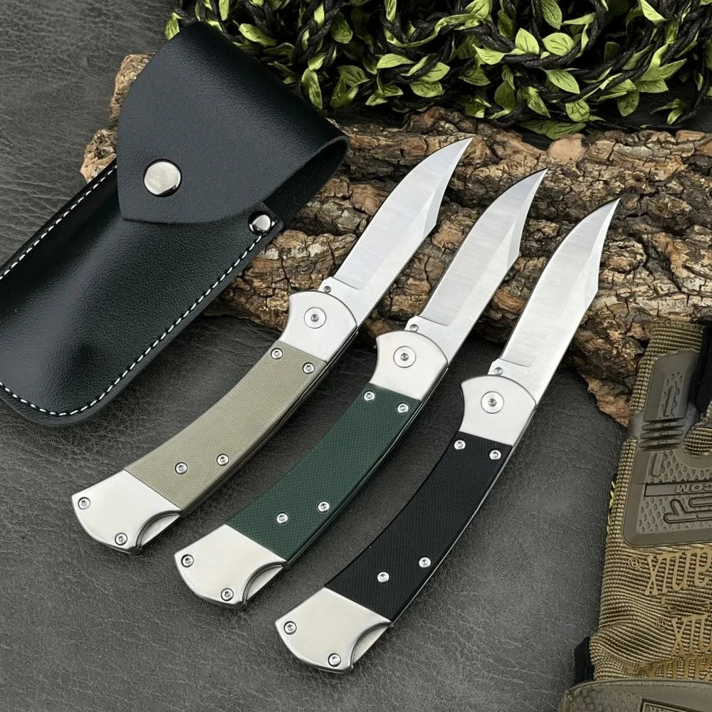High-quality Folding Knife Featuring A D2 Blade and G10 Handle, Ideal for Adventure, Everyday Cutting, Rescue, and Mountaineering. A Portable Outdoor Jungle Knife Perfect As A Gift