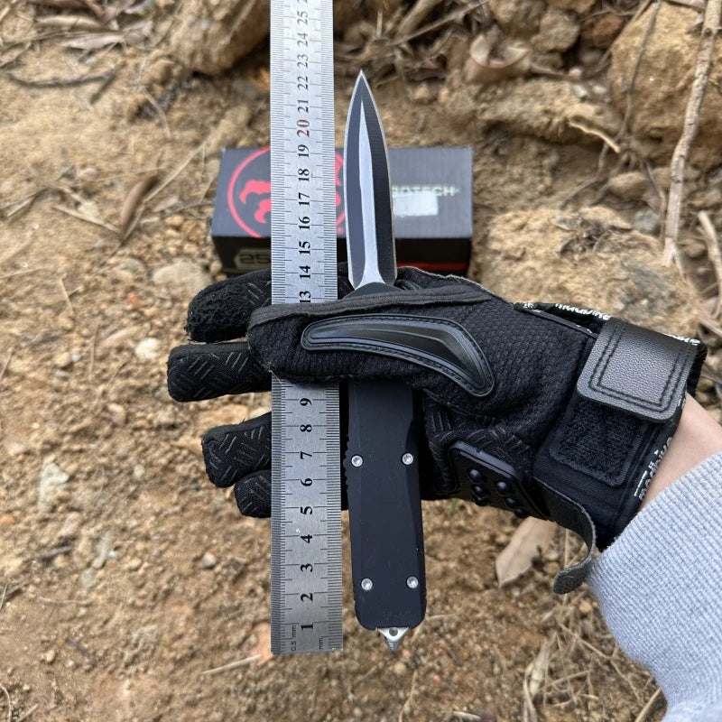 Troo Series Combat Technology Knife Black D2 Blade Self-defense camping Pocket Knives Small/Large A07 EDC Tools