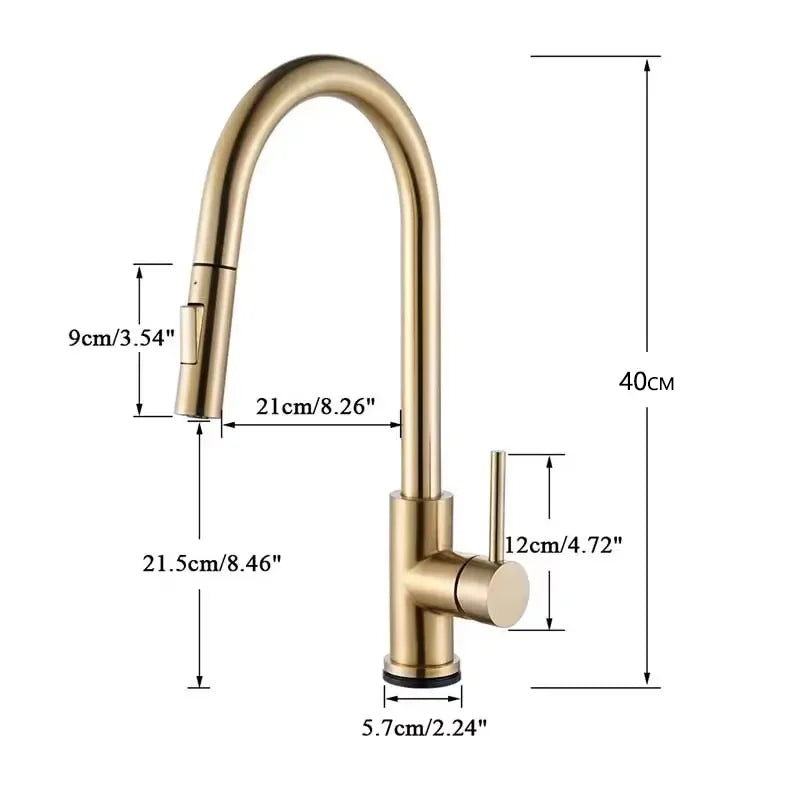 Fmhjfsid Intelligent Touch Kitchen Sink Faucet With 360 Rotation