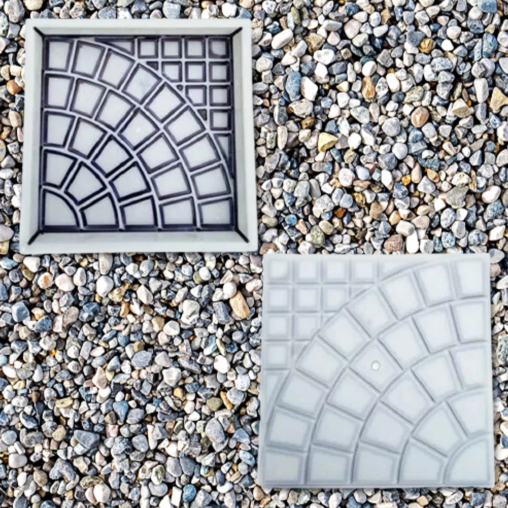 Plastic Garden Pavement Road Paving Brick Mould Reusable DIY Garden Path Concrete Brick Mold for Sidewalk Walkway Path Patio