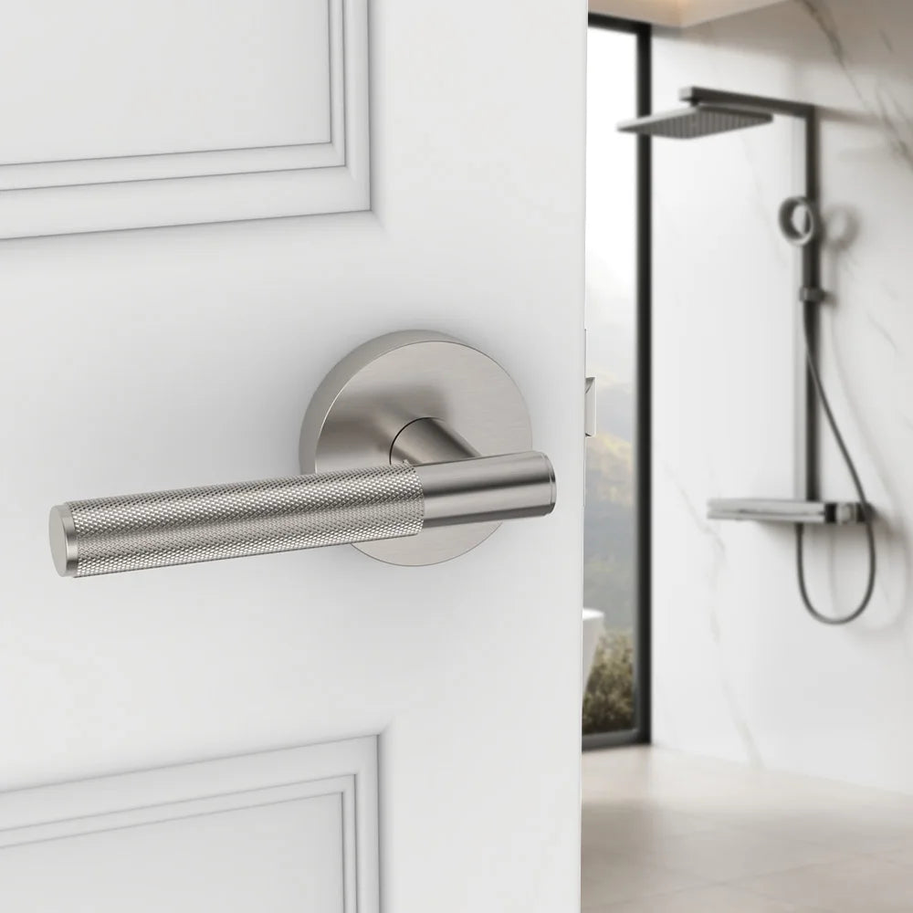Viladepot Privacy Door Handle Keyless Reversible Door Lever Hardware