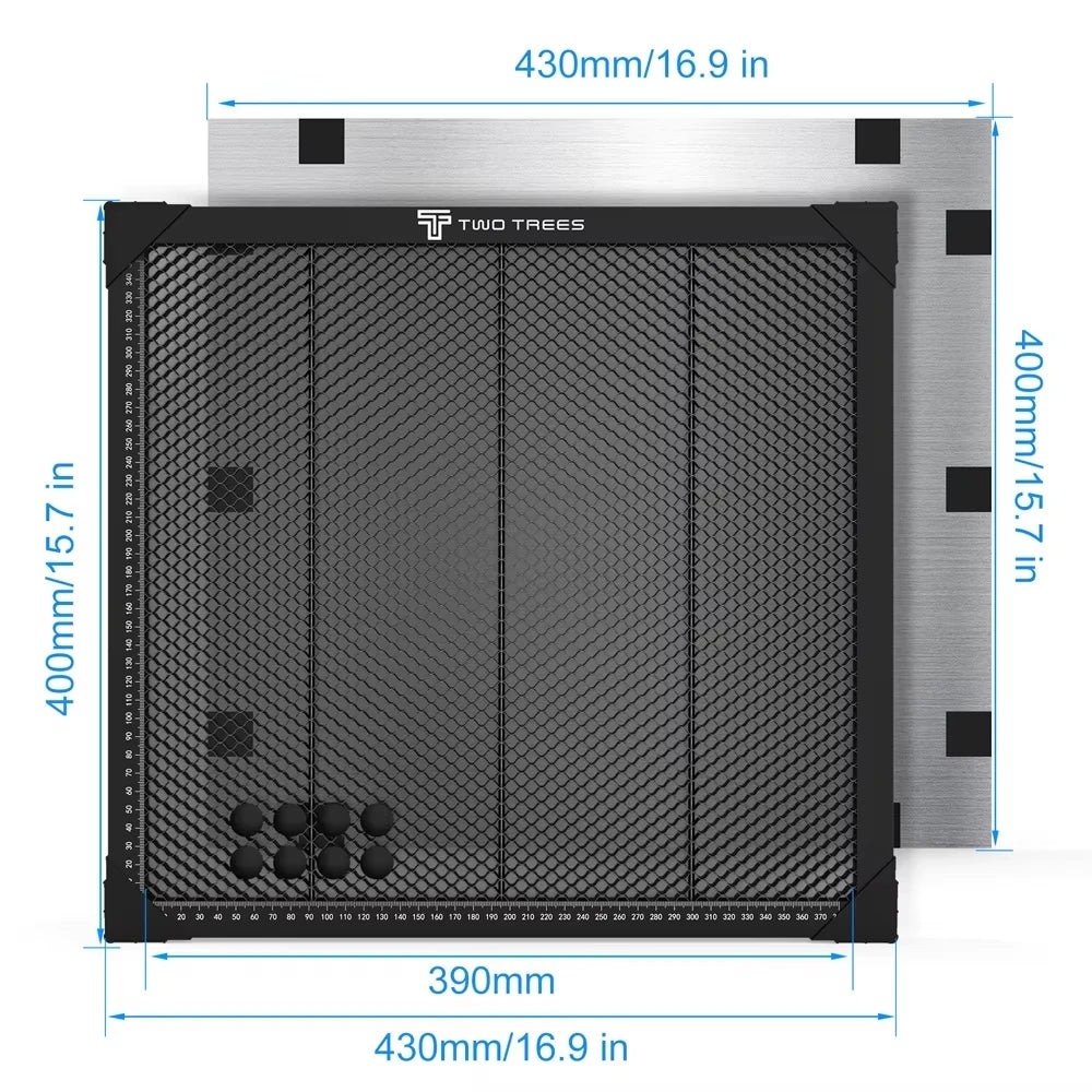TwoTrees Laser Equipment Honeycomb Working Table For Sculpfun XTOOL CO2 Cutting Laser Engraver Machine 300x300/400x400/500x500mm