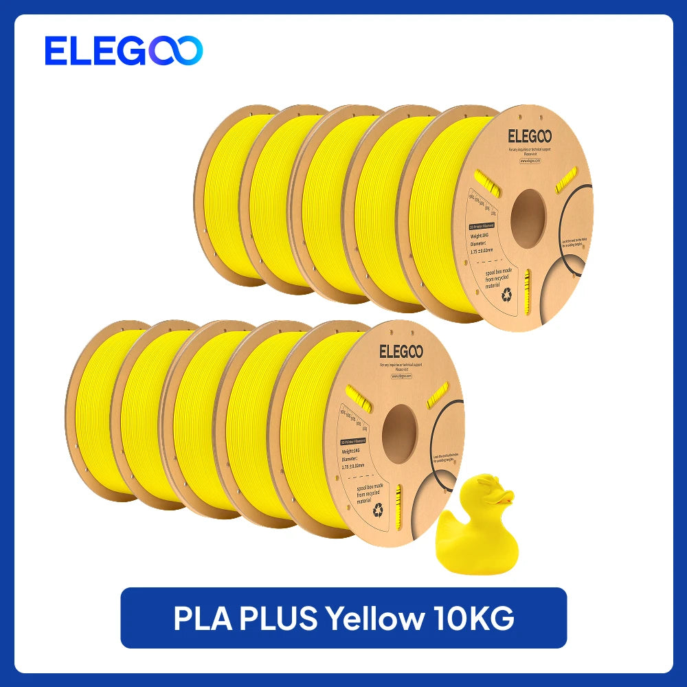 ELEGOO 4KG/5KG/10KG PLA+ Filament 1.75mm 3D PLA for FDM Printer