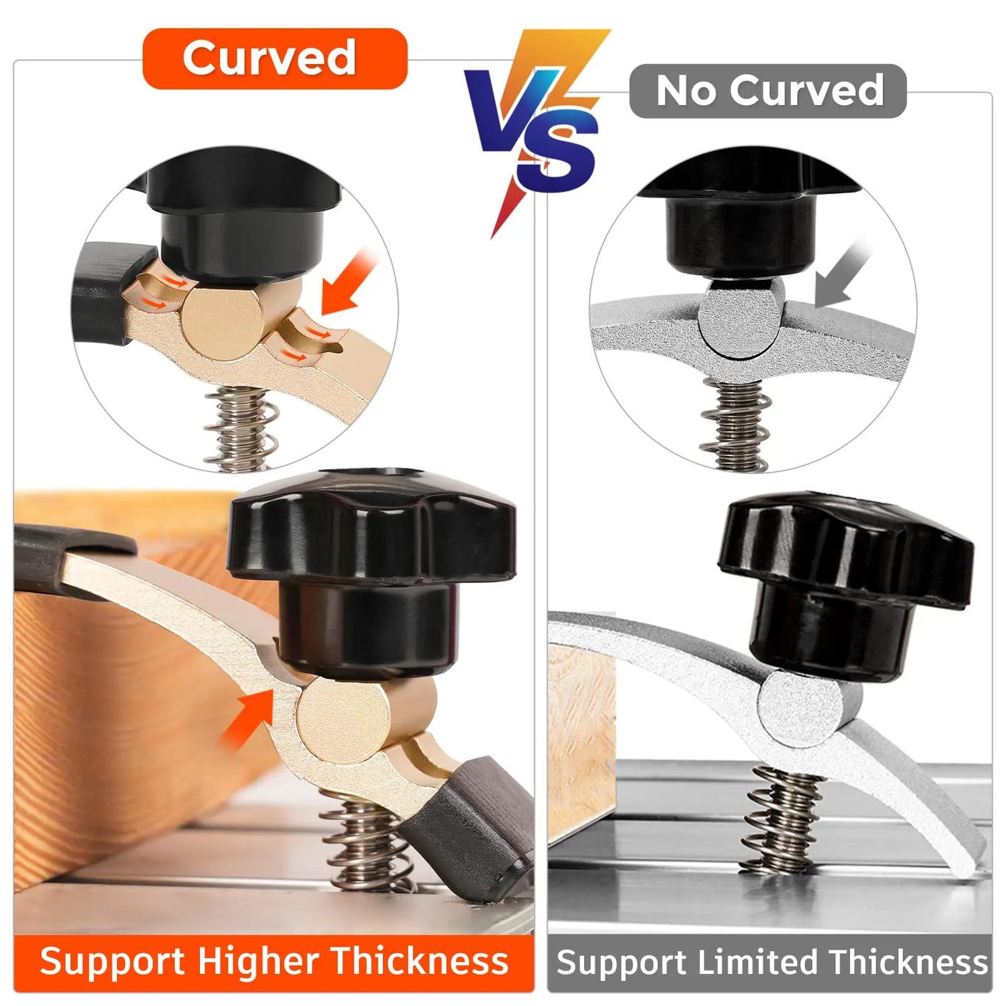 2PCS Mini Hold Down Clamp Kit, CNC Router Clamp For Woodworking And Metalworking, With 3018 CNC Router Machine