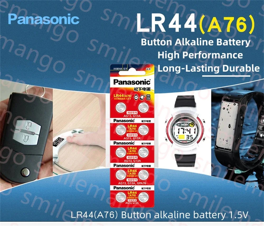Panasonic 10 To 100pcs Alkaline Button Cell Battery