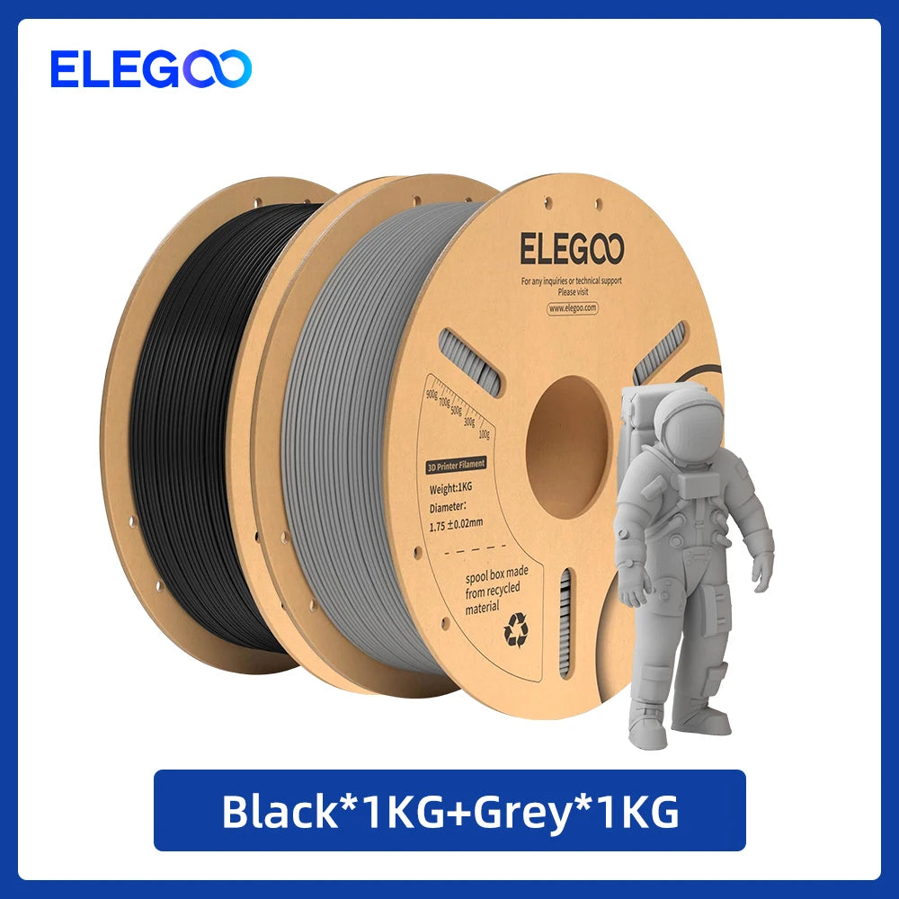 ELEGOO 4KG/5KG/10KG PLA+ Filament 1.75mm 3D PLA for FDM Printer