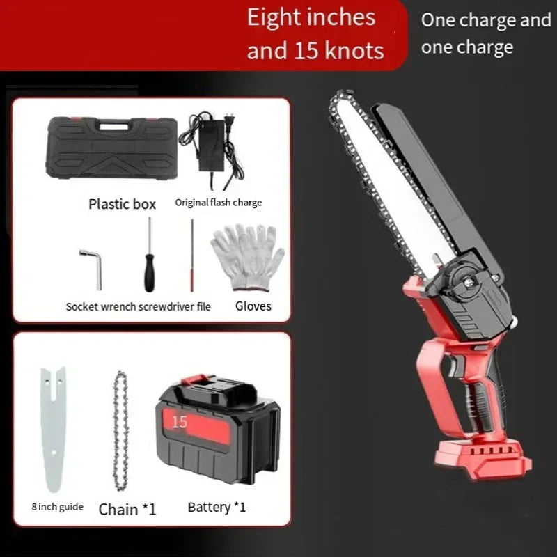 Portable XMSJ Brushless Electric Chainsaw 8 Inch