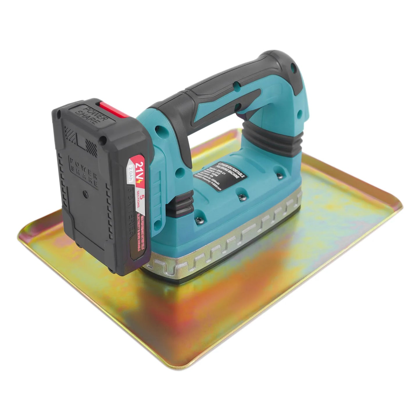 Red/Blue Concrete Flat Plate Vibrator 6 Gear Portable Concrete Trowel 160W Cement Vibratory Smoothing Machine for Road House Dam