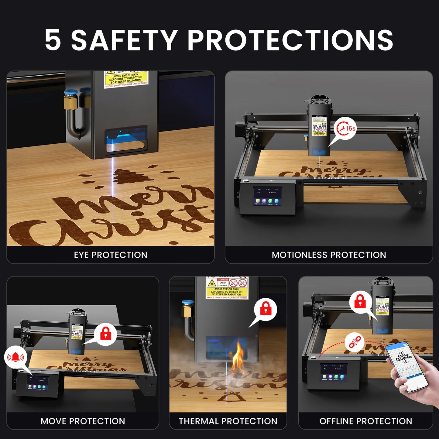 Powerful 400x850mm RAY5 20W Laser Cutting Engraving Machine Lengthen Extended Version Engraver Cutter Desktop DIY CNC Tools KIT