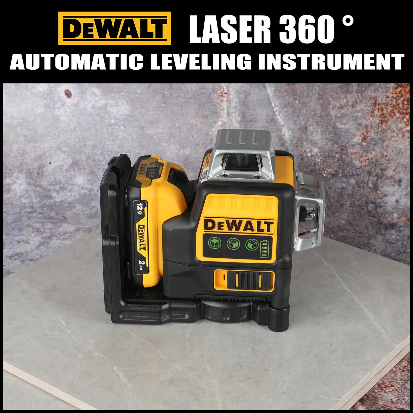 2026 Dewalt DW089LG 12V Green Laser Level, 12 Line 3-Sided 360° Vertical & Horizontal for Indoor Outdoor Project Lithium