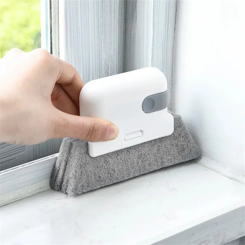 1pc universal window rail cleaning brush, easy to clean small gaps and frames, kitchen table cleaning tool