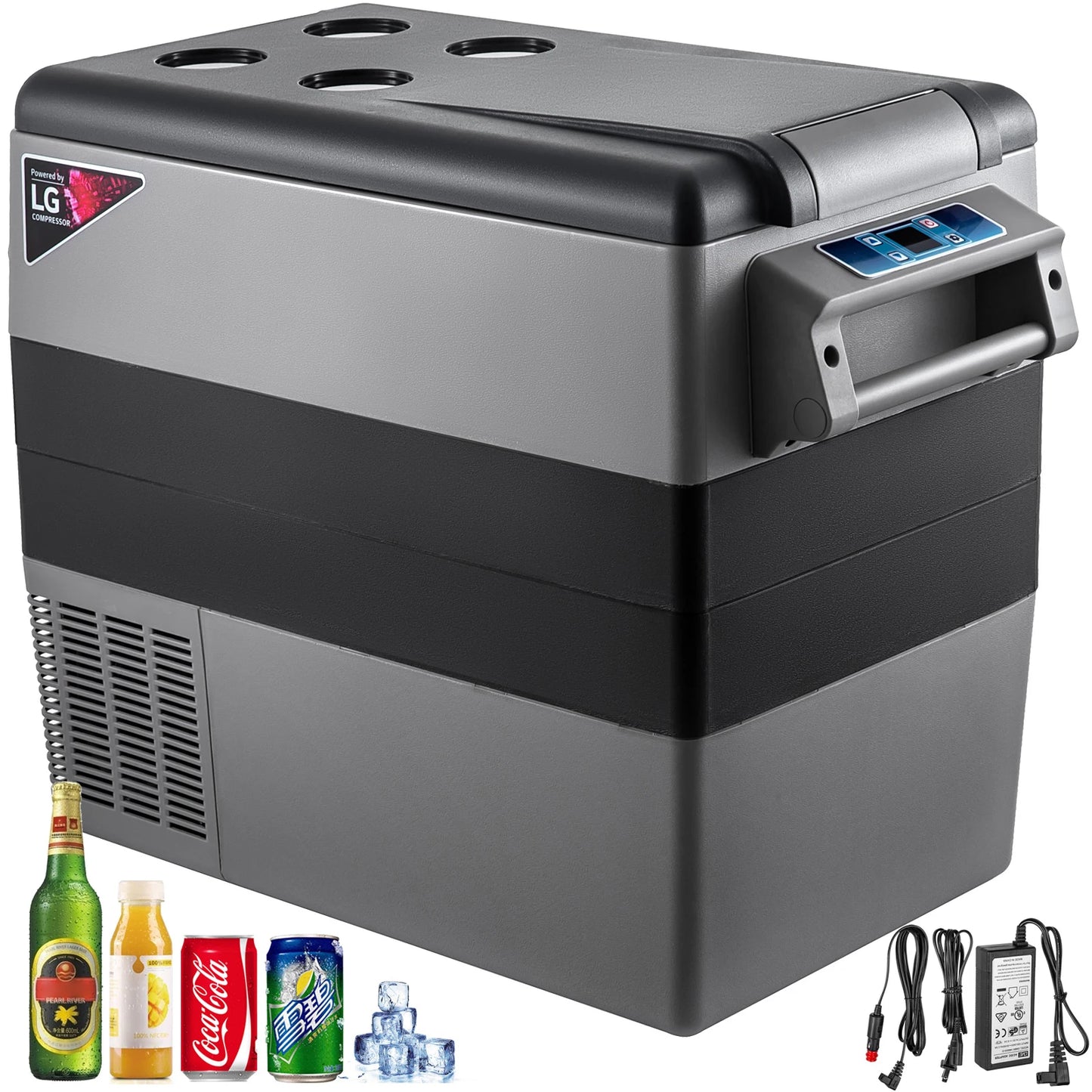 SucceBuy 20L 22L 35L 45L 55L Car Refrigerator Mini Fridge Freezer Portable Compressor Cooler 12/24V DC 110-240V Ice Box