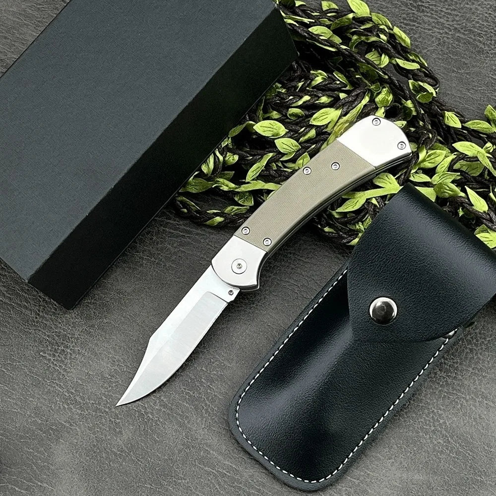 High-quality Folding Knife Featuring A D2 Blade and G10 Handle, Ideal for Adventure, Everyday Cutting, Rescue, and Mountaineering. A Portable Outdoor Jungle Knife Perfect As A Gift